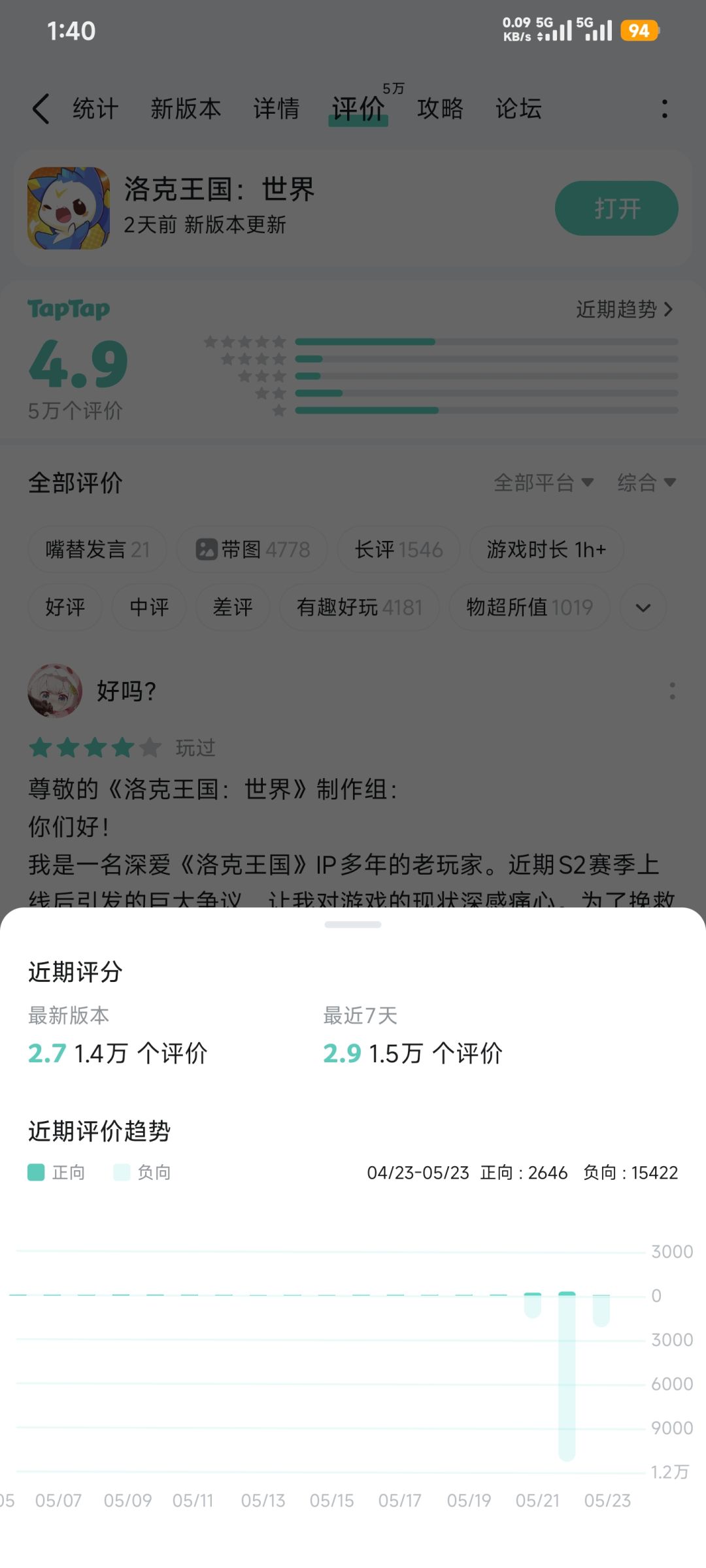 锁评分做的挺好的嘛 1