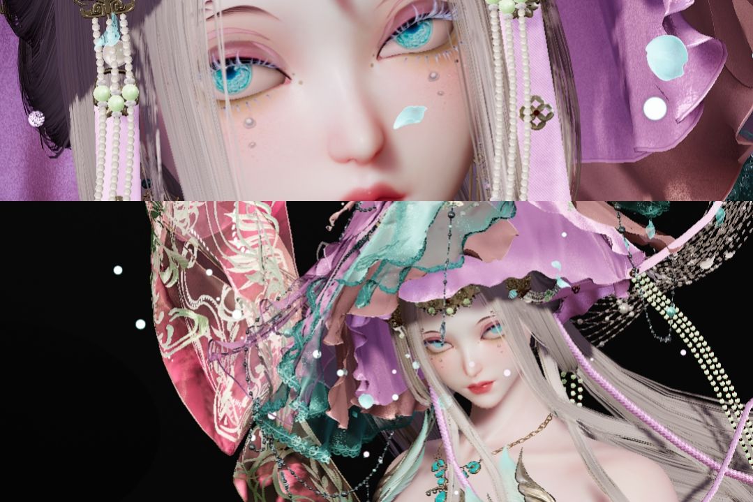 【朔月神临】前八色盘染色搭配分享 12