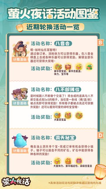 近期轮换活动大图鉴来咯！