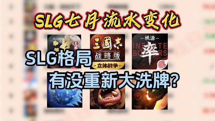 SLG七月流水榜公布,三谋三战谁笑到了最后?截图