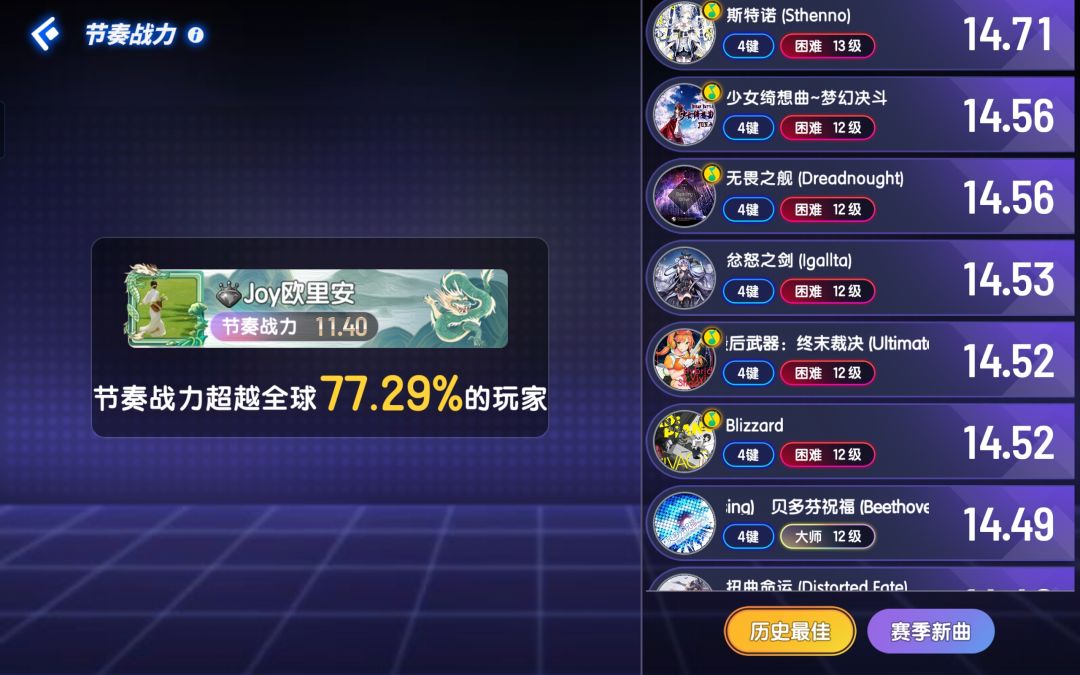 ~勇战群英~个人新b3/第8首13级SS级评!!! 3