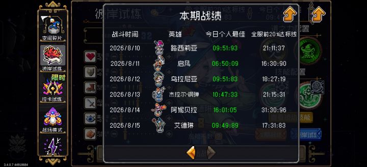 希望提高彼岸保底奖励截图