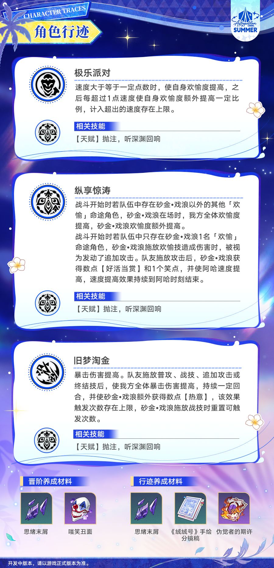 角色前瞻 | 砂金•戏浪 13