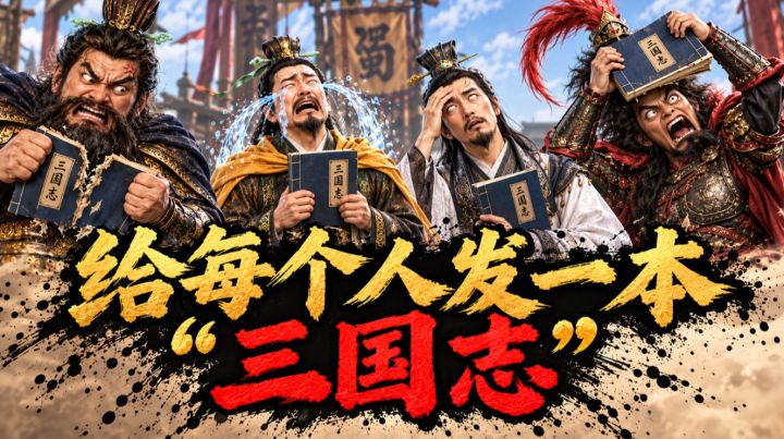 给每个人发一本‘三国志’截图