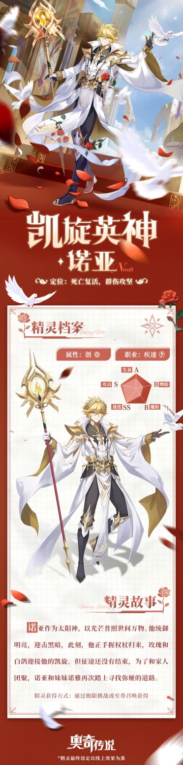 全新角色情报丨「凯旋英神·诺亚」凯旋，“炽烈的太阳，终会照亮一切！”