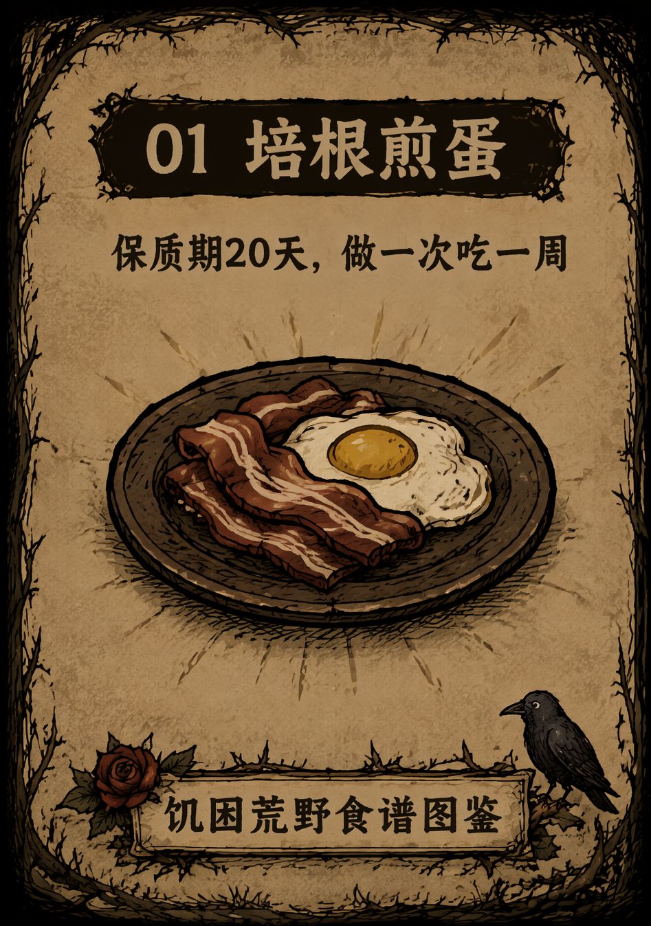 食谱07 · 培根煎蛋 1