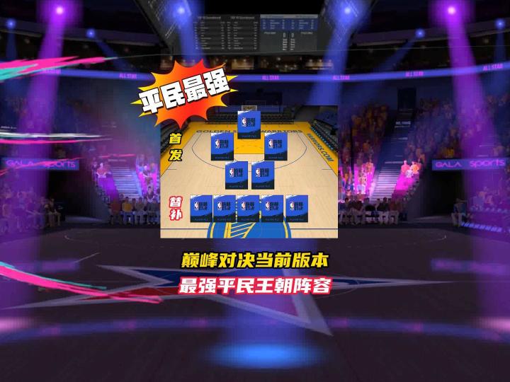 美职篮巅峰对决当前版本平民最强王朝阵容!截图