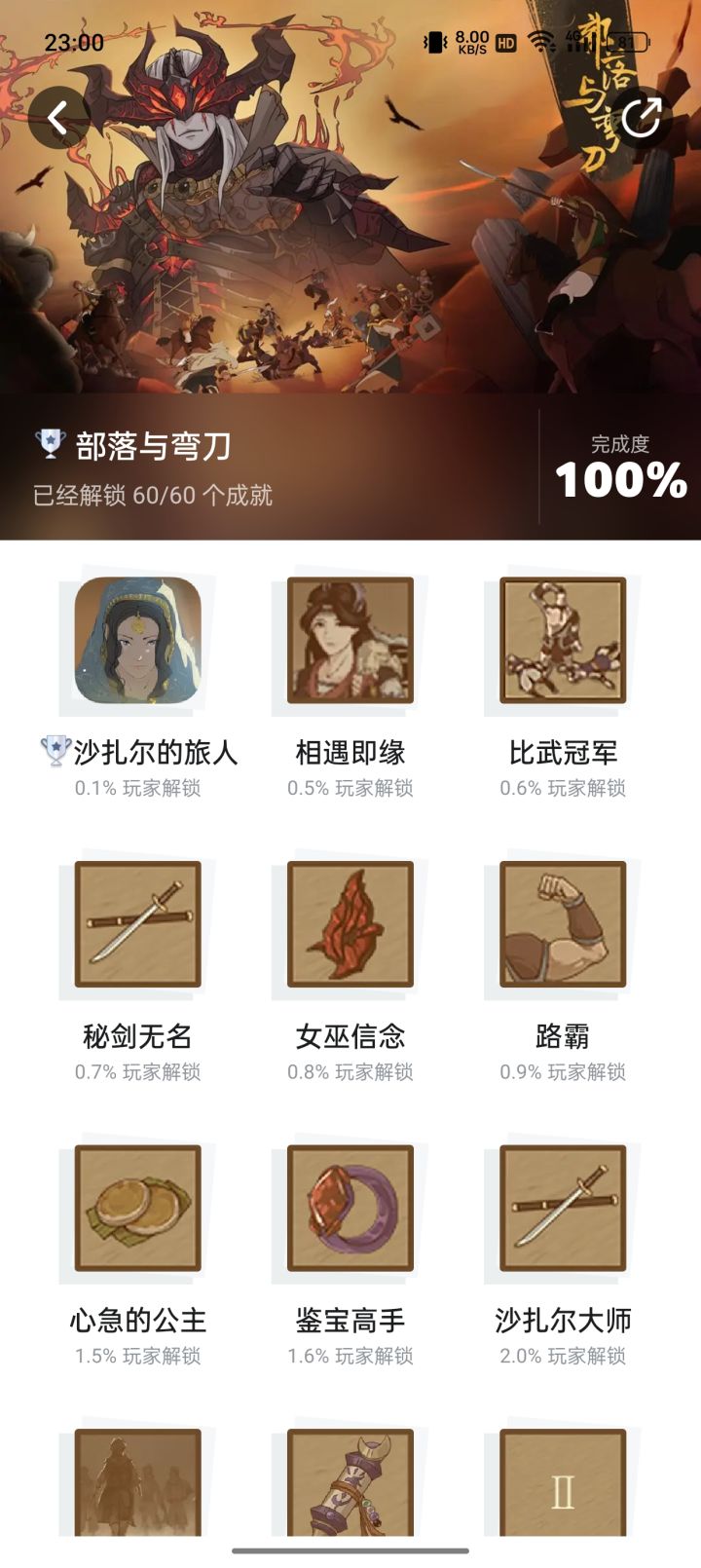 成就全达成截图