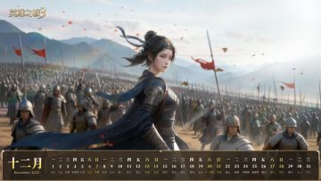 十二月壁纸 | 木兰执戈 破阵凌霜