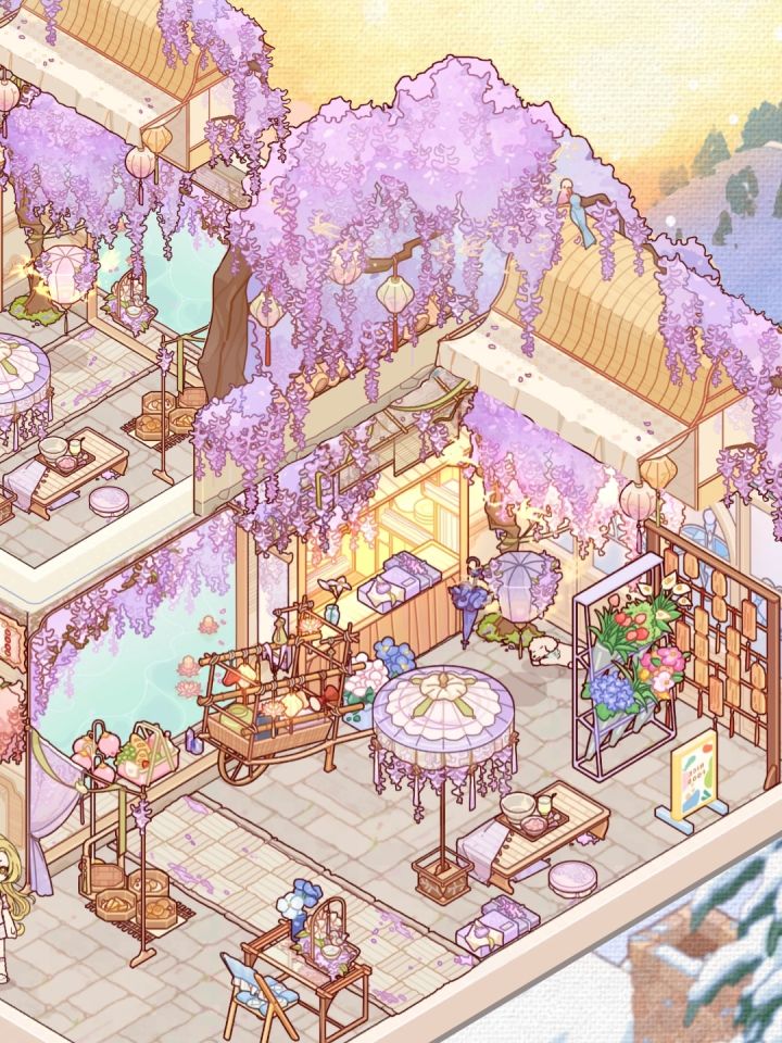 #花影乞巧微场景 “朝思暮想看星河，岁岁年年守佳期”[表情_开心]截图