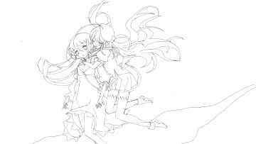 很早就想画Inverted World曲绘了但是手头上只有铅笔又不会上色也不知道怎么画背景。这个暑假买了平板又好好训练了一下上色。现在大致轮廓快画好了。我准备在八月挑战把这张画全部涂满将遗憾给补上！