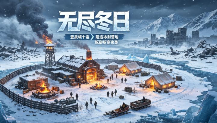无尽冬日2026兑换码,冰原野兽、掠夺者环伺,守住你的小镇!截图