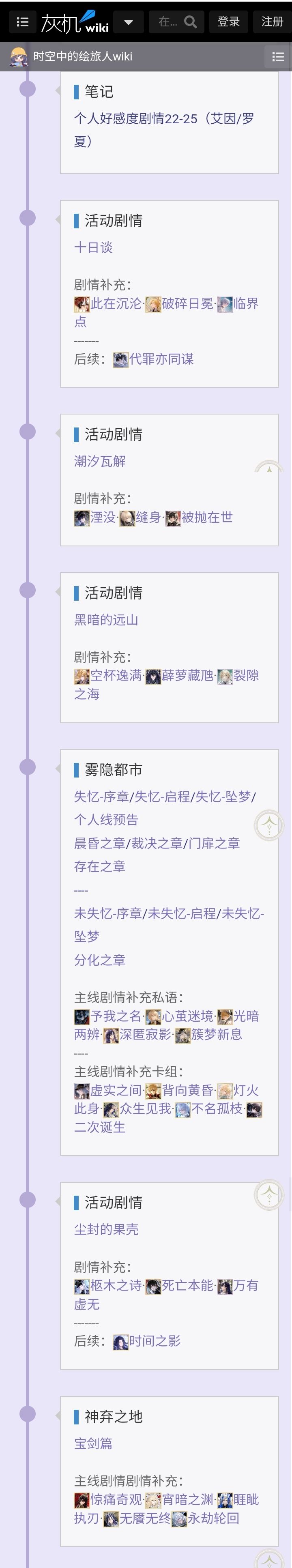 剧情时间线 2
