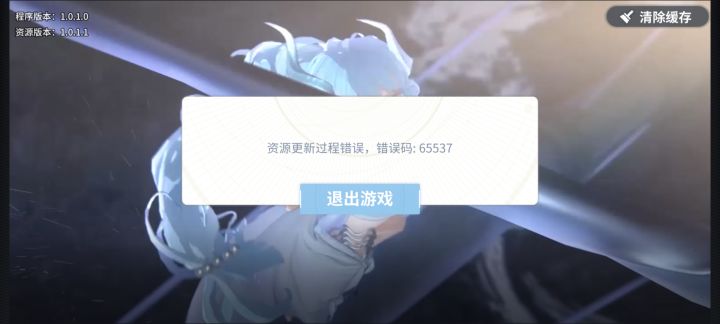 更新错误截图