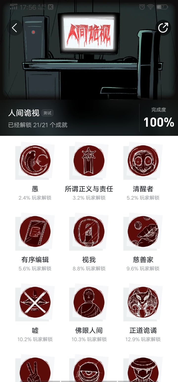 关于我个人游戏成就解锁截图