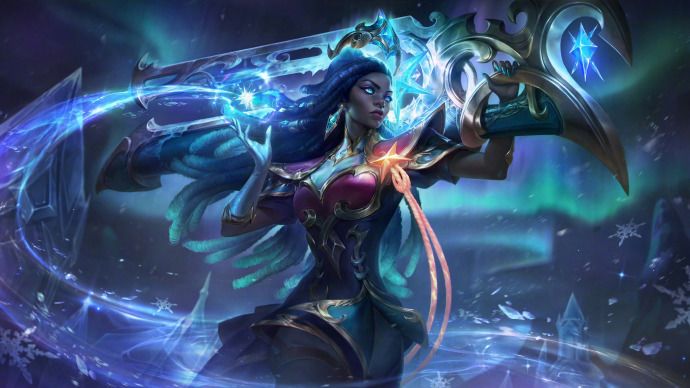 【北极星神 赛娜】皮肤设计稿公布截图