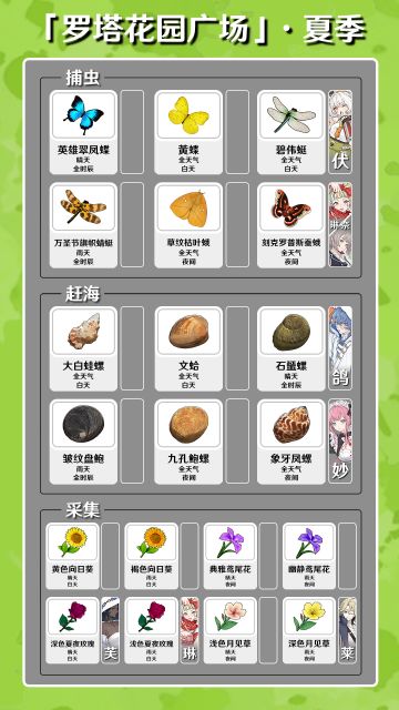 「罗塔花园广场」·「夏季采集图览」