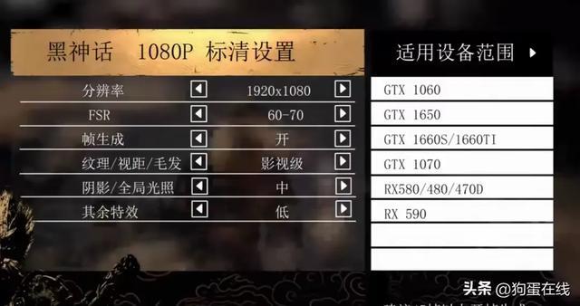 低配显卡设置方案截图