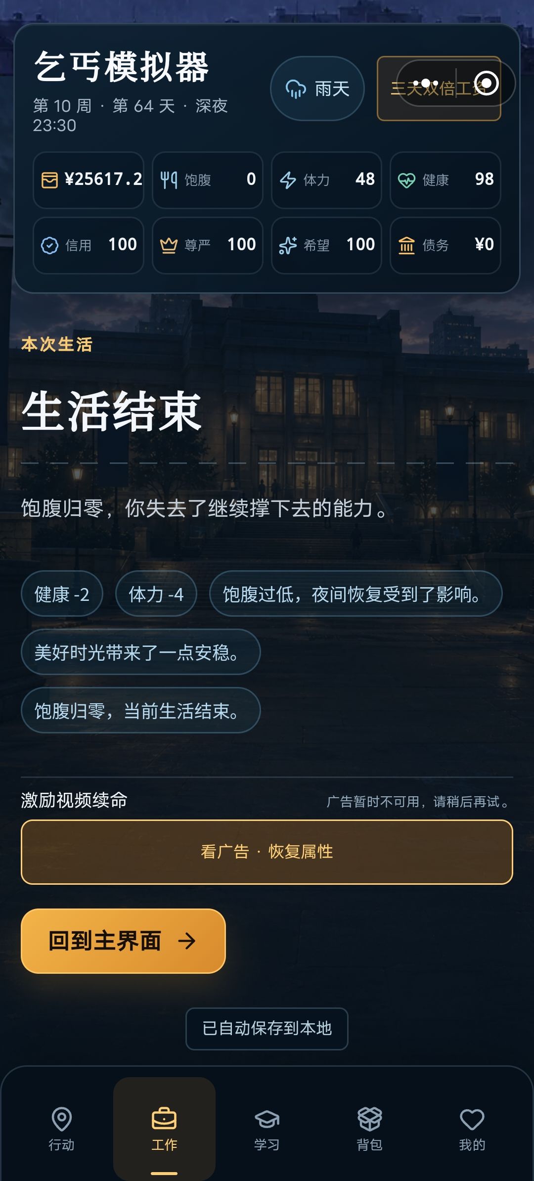 关于我有钱却饿死这件事 1