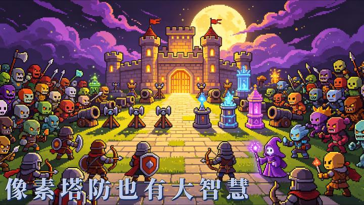 复古像素风,清爽不疲劳 | 竖屏极简操作,策略性十足截图