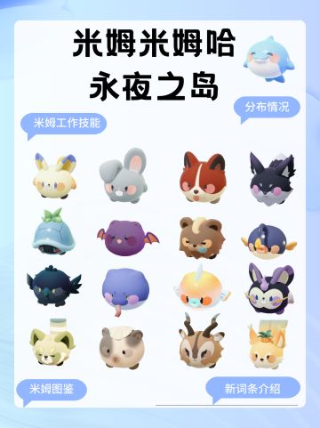 永夜之岛所有米姆分布位置以及解锁图鉴步骤