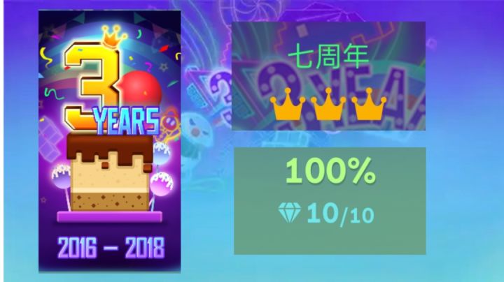 发晚了点,RR七周年完美通关,祝RS七周年生日快乐!截图