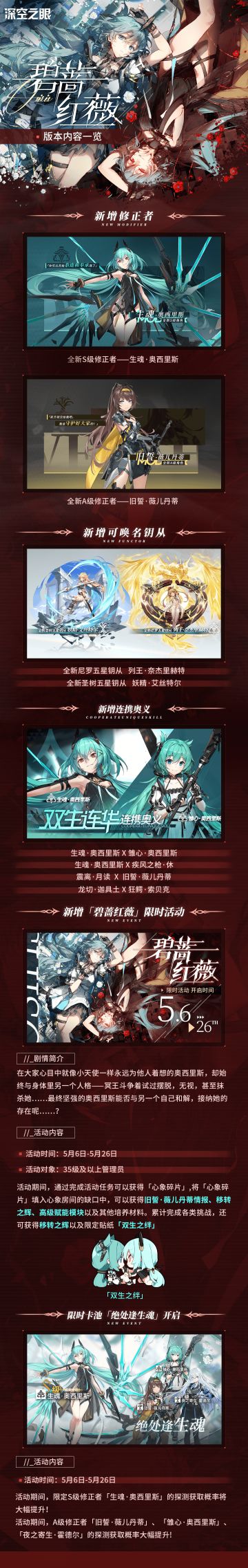 「碧蔷红薇」版本内容一览