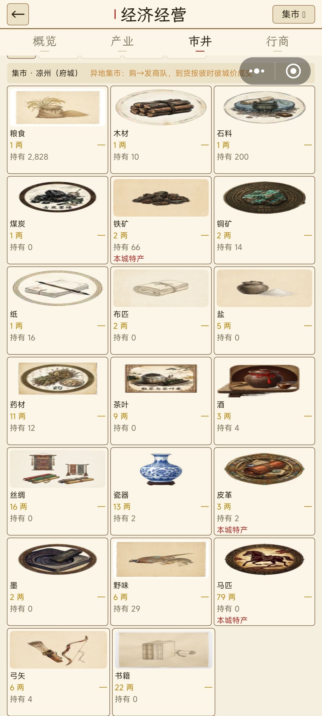 跑商，钱越多滚越多，可以试一下 5