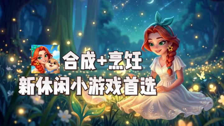 合成游戏里+烹饪！近期休闲放空小游戏首选【小镇派对】截图