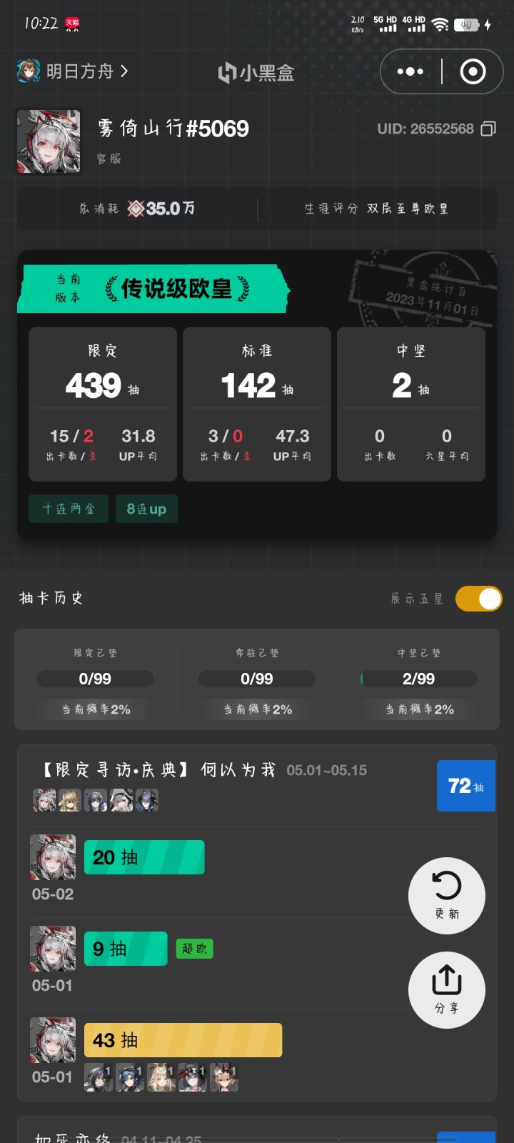我李狗剩呢!?别搞我啊鹰角截图