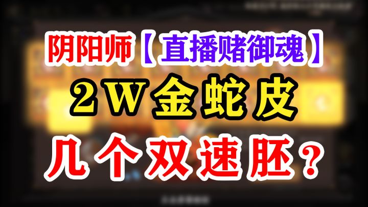 阴阳师2.1w金蛇皮赌御魂截图