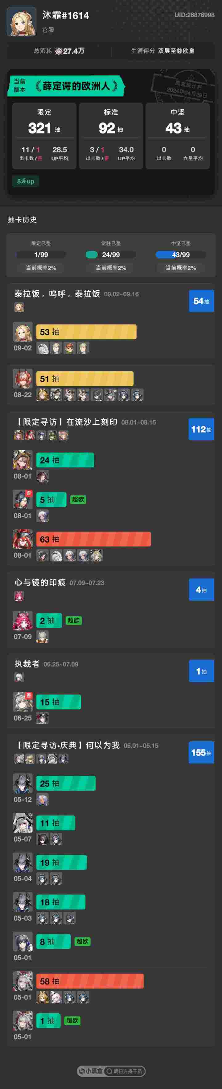 抽卡记录⦁𖥦⦁ᐝ截图