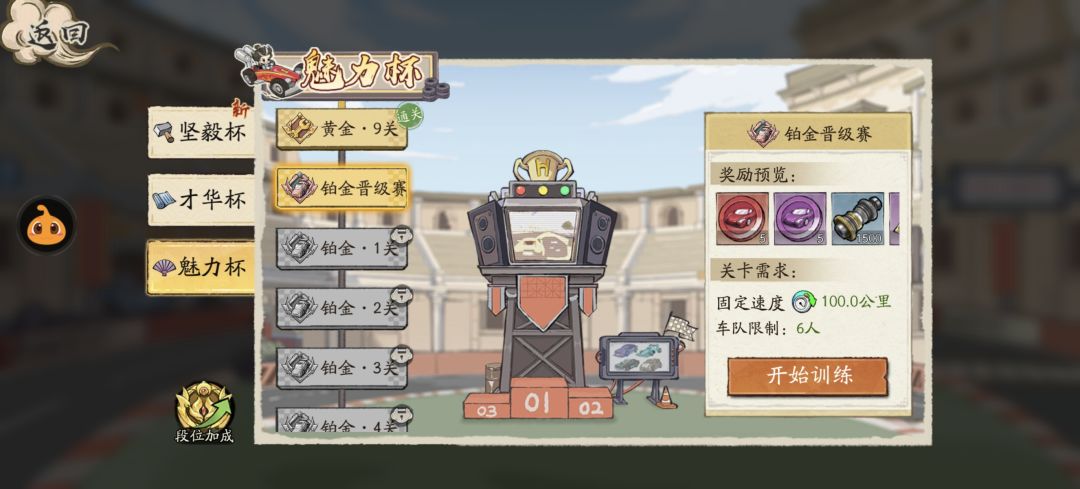 赛车魅力杯铂金普级赛怎么过? 1