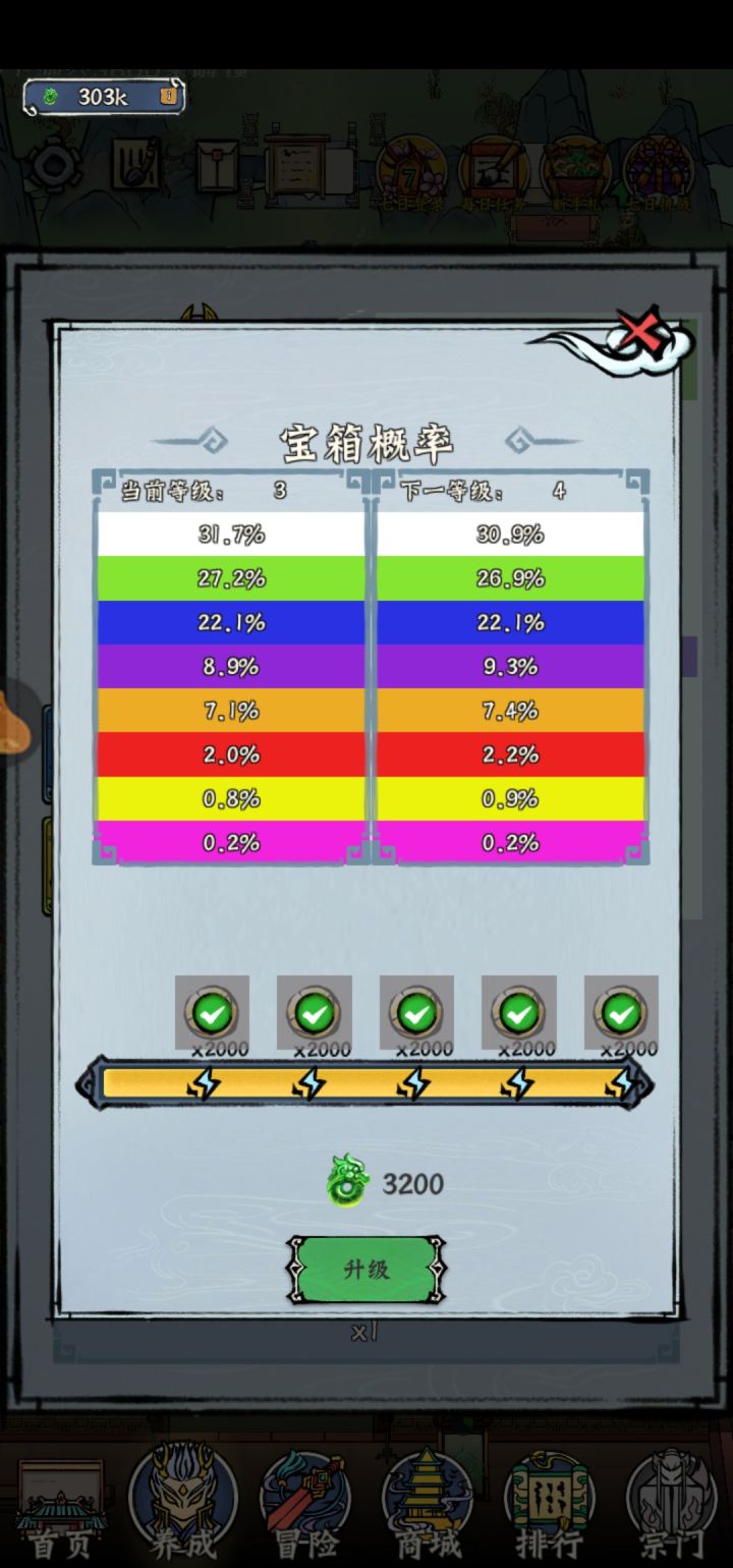 宝箱升不了级截图