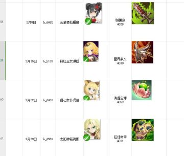 暴走2月份UP卡池