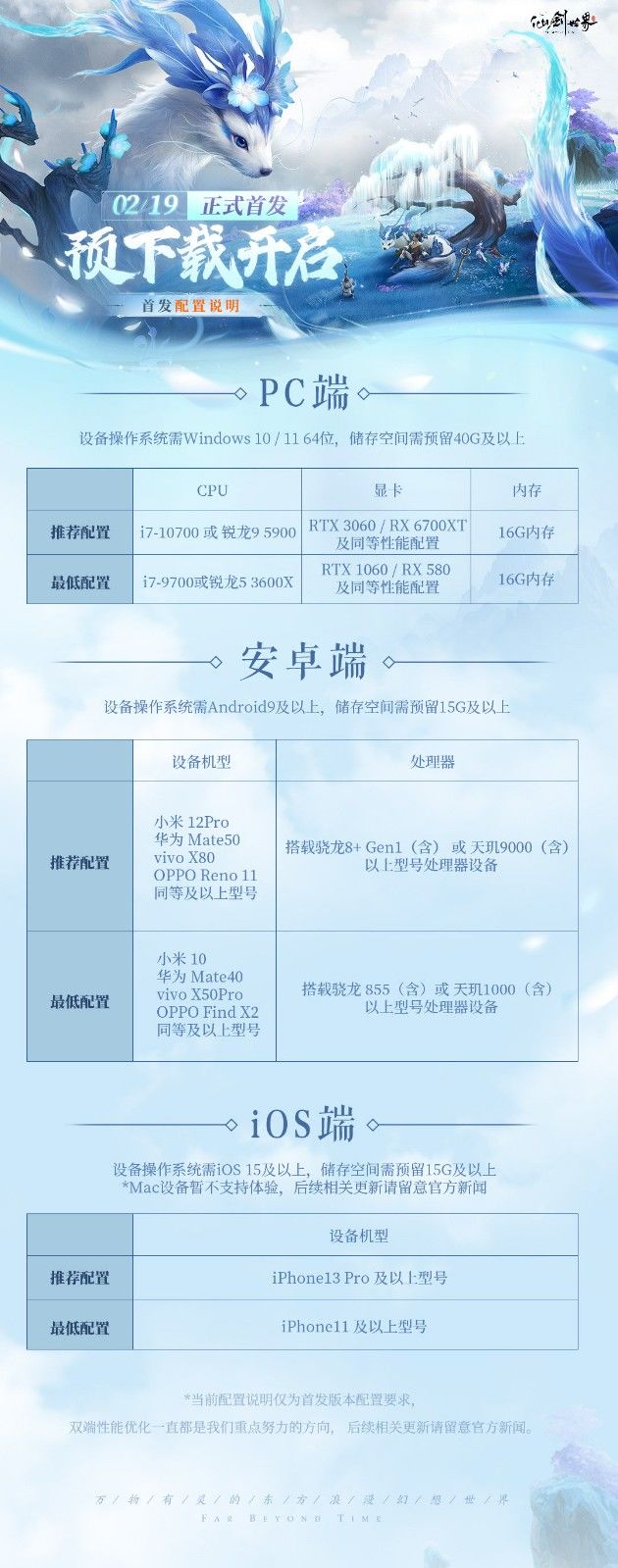 《仙剑世界》预下载开启+创角色,19日开服 2