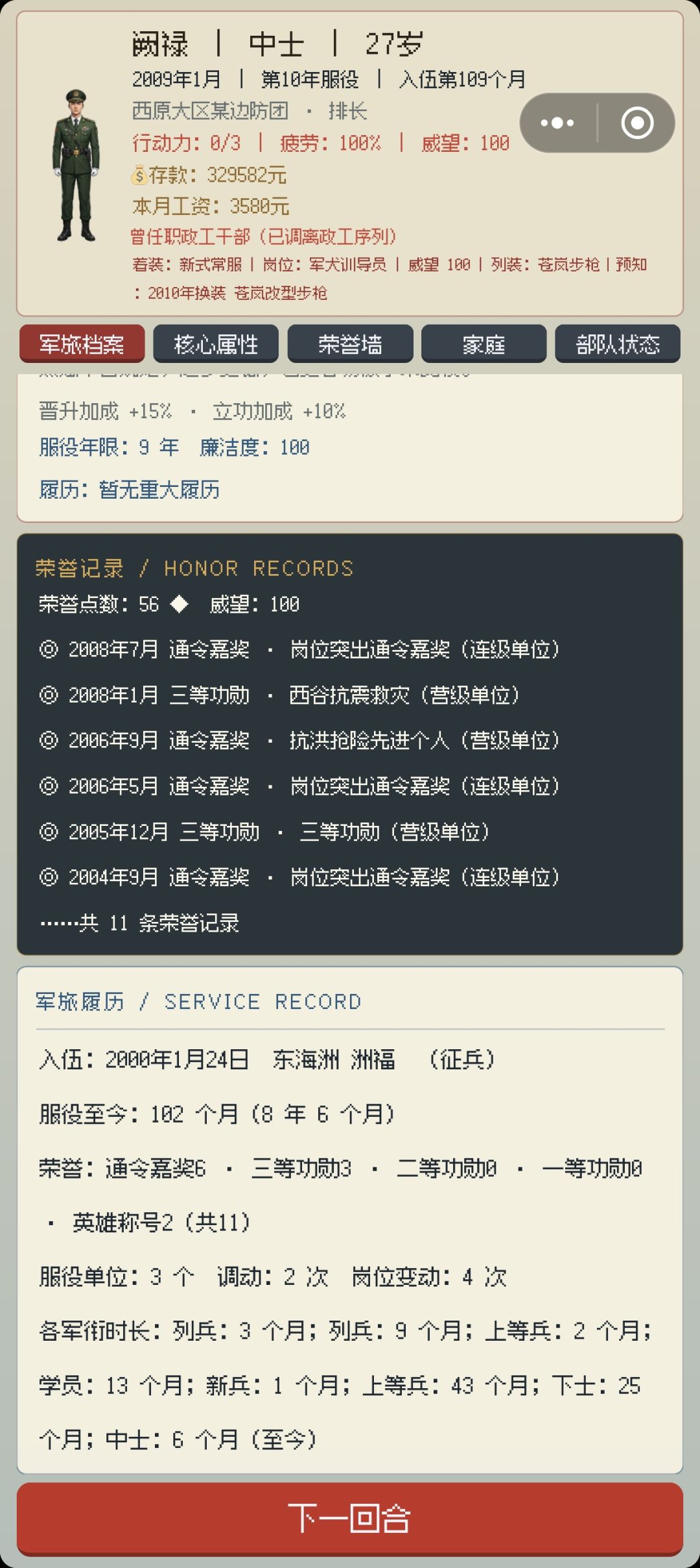 一个最高指挥学院的学院变成一个上等兵 1