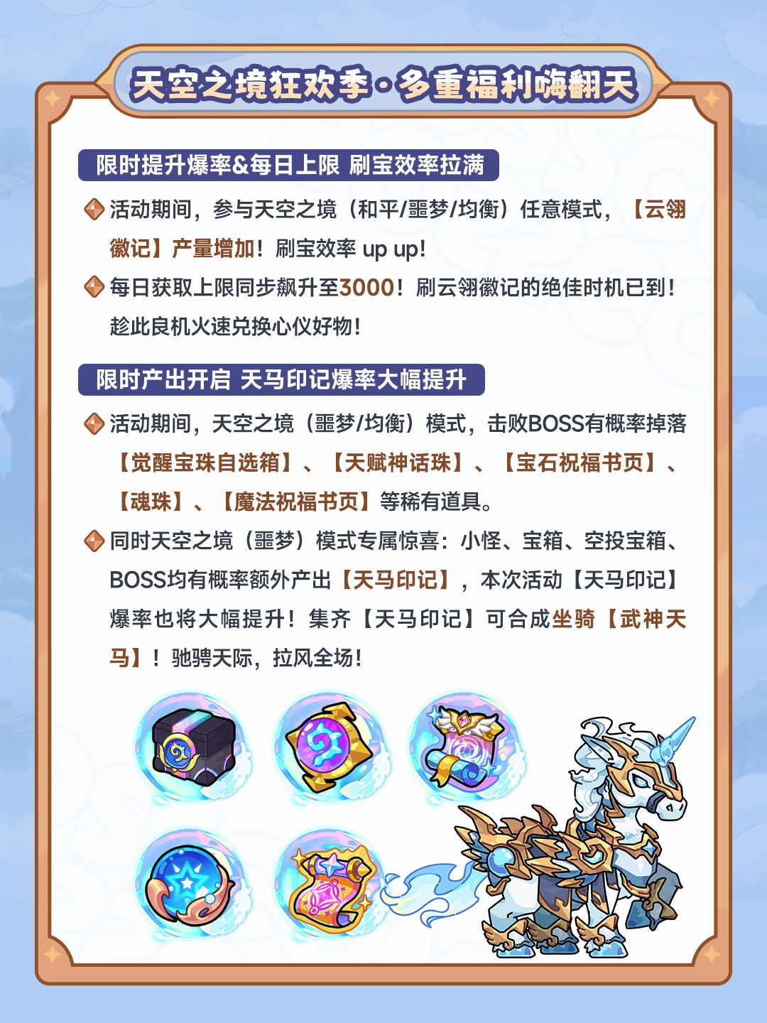 更新公告丨天空之境多重福利嗨翻天! 2
