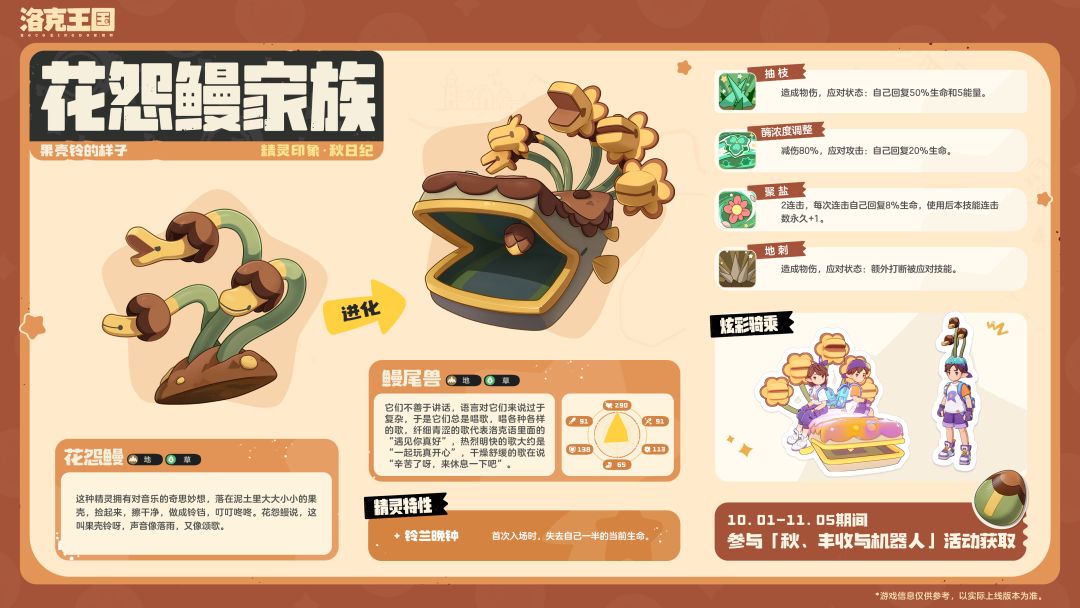 精灵图鉴「花怨鳗(果壳铃的样子)」 2
