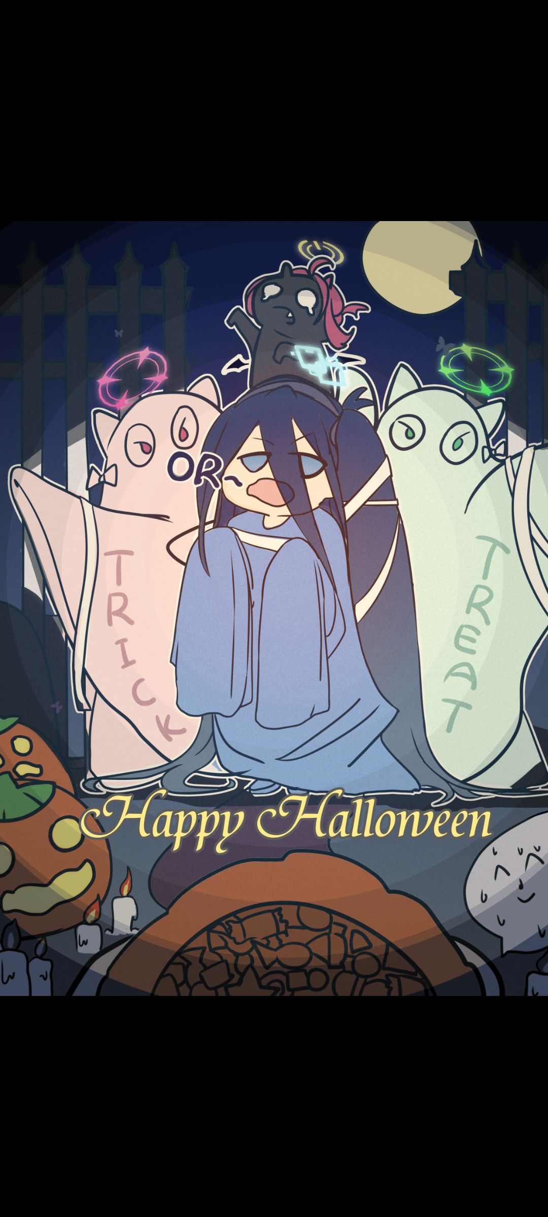 不给糖果就把老师嗷呜嗷呜吃掉~🎃 1