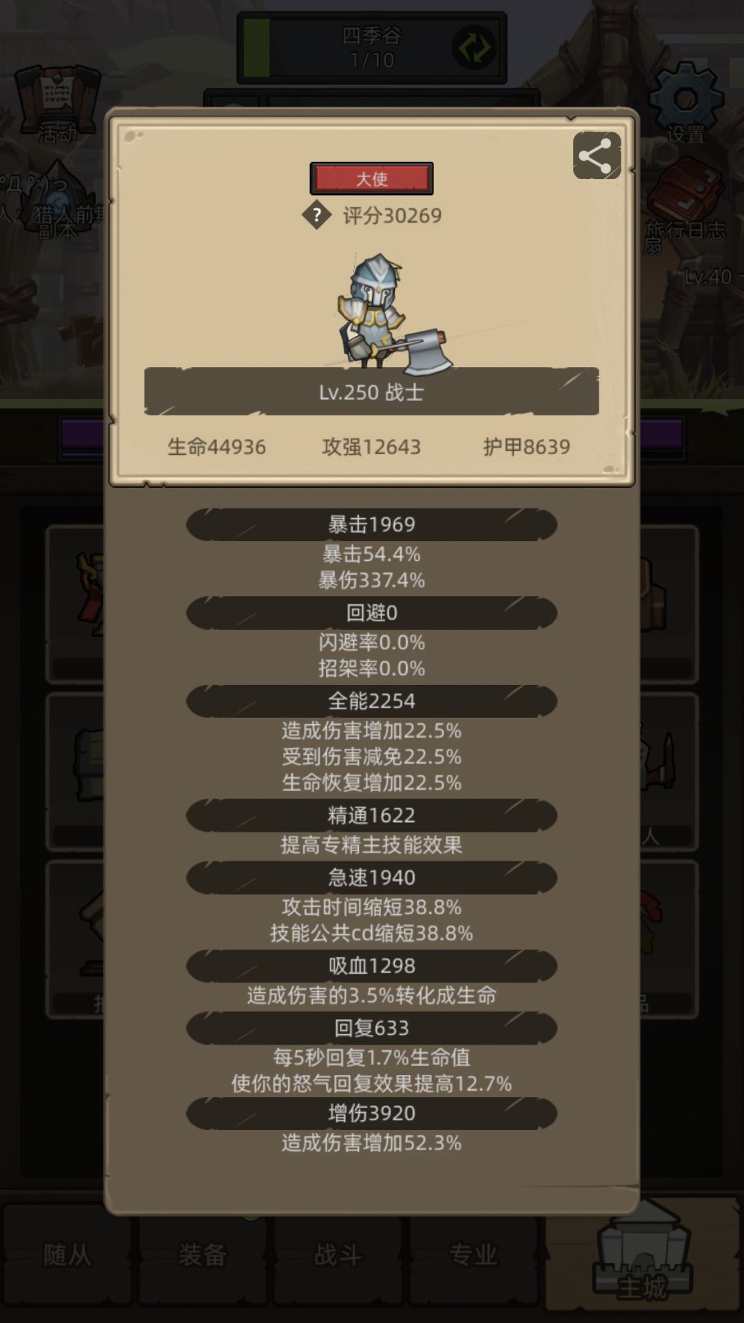目前各职业准上限的输出数据截图