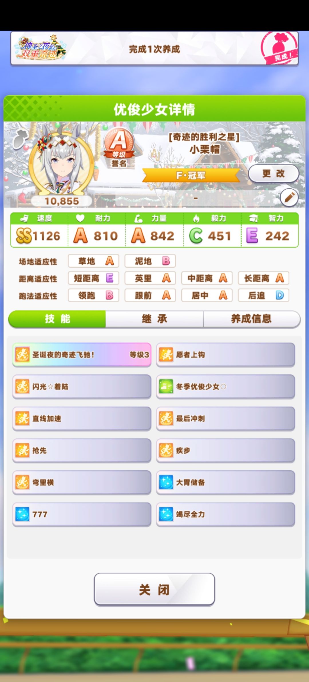 领跑圣诞帽,奈何没有好的种马 1