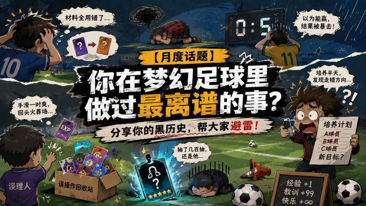 话题互动丨你在梦幻足球里做过最离谱的事❓️截图