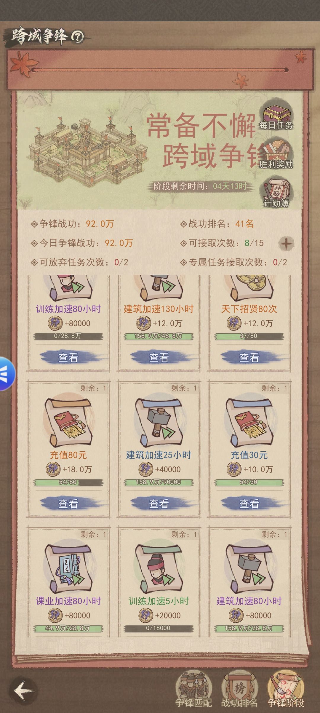 跨域争锋全档次来袭 1
