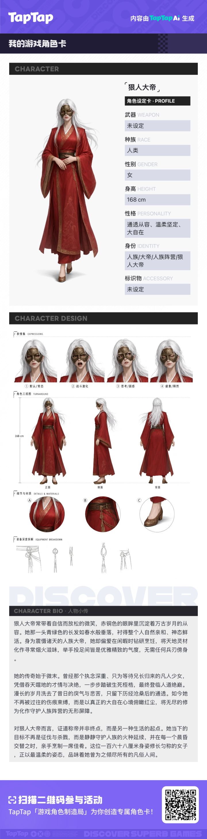 狠人大帝 · 我的角色设定卡截图
