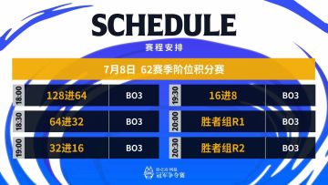 SNC2023 第62赛季阶位积分赛 Day1 赛事预告
今日18:00起，将进行128进8的比拼，敬请期待选手们的精彩表现吧！
官方直播间：https://live.bilibili.com/37124
二台直播间：https://live.bilibili.com/24394856#影之诗#SNC2023