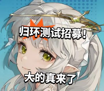 归环测试招募！大的真来了