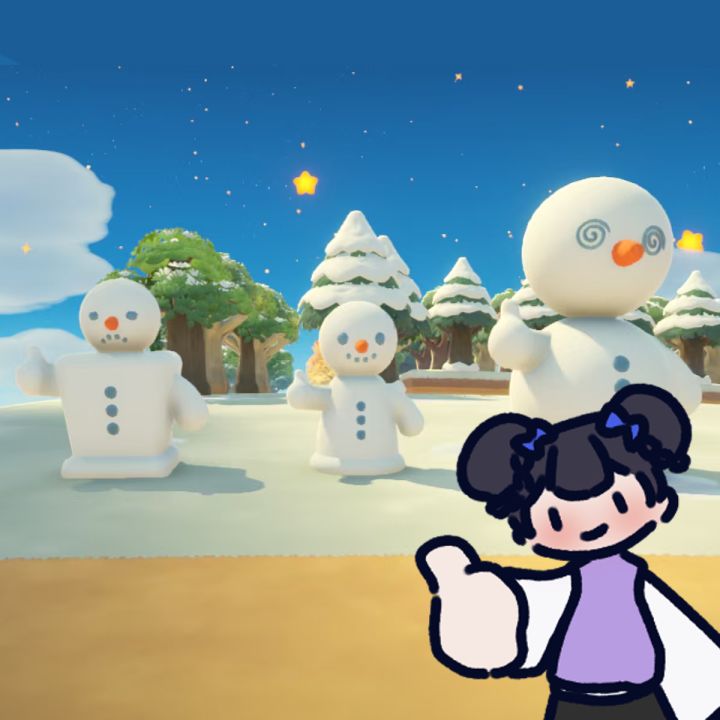 一连三天堆出的都是大拇哥雪人截图