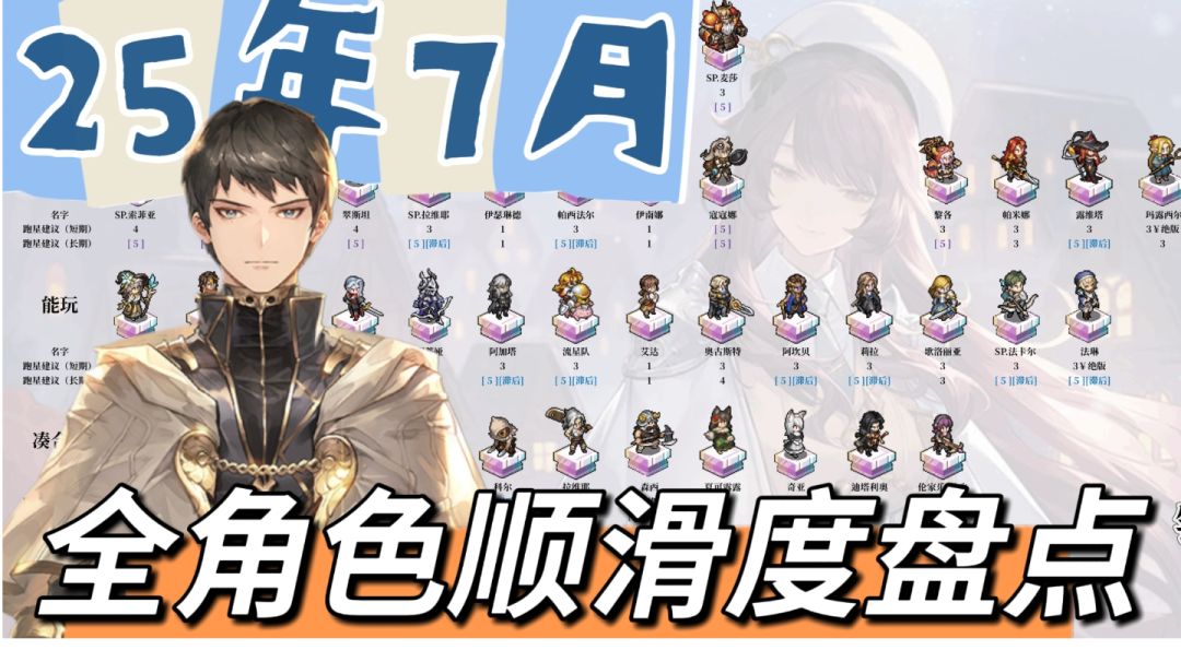 【新手向】25年7月，全卡池开局顺滑度盘点，新手池30抽强度参考截图