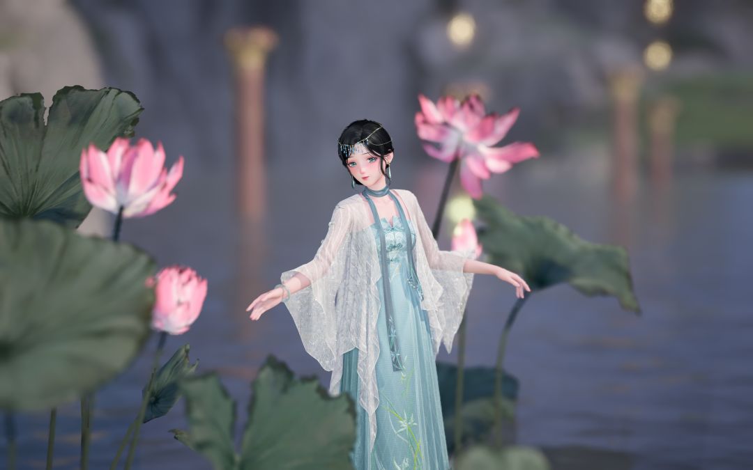 微风过,小荷翻。 3
